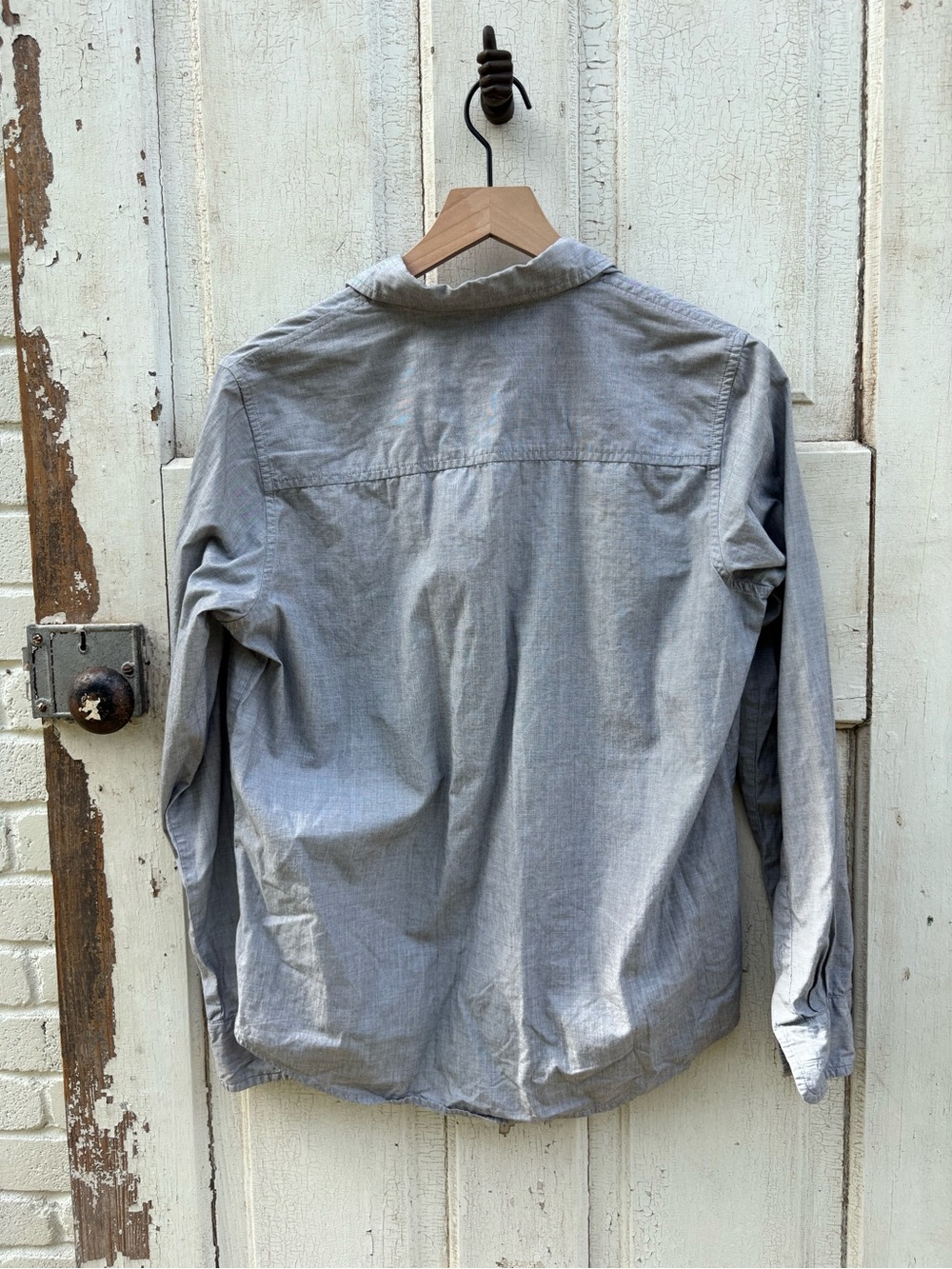 Polo by Ralph Lauren Light Gray Women's Button-Down Shirt - Picture 4 of 4